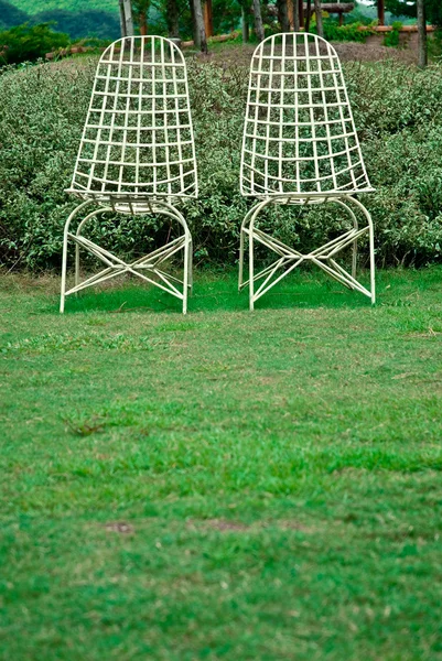 Bir alanı iki sandalye — Stok fotoğraf