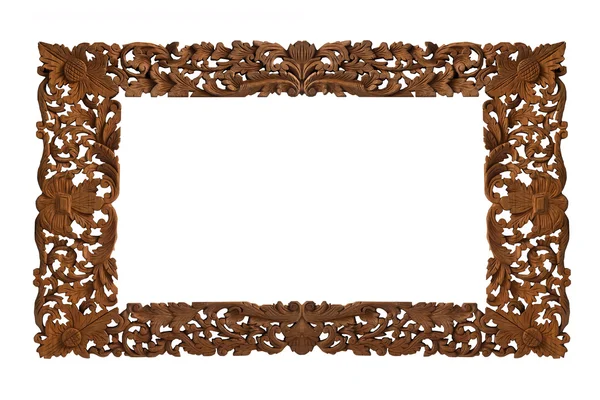 Gesneden houten frame — Stockfoto