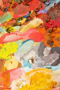 Palet yağlı boya ile