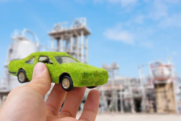 Strony gospodarstwa ekologiczne ikona samochodu — Zdjęcie stockowe