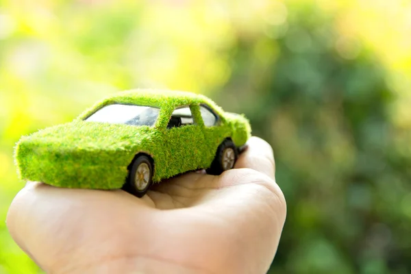 Conceito de ícone de carro Eco — Fotografia de Stock