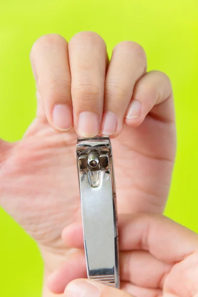 Cutting your fingernails concept — Stock Photo, Image