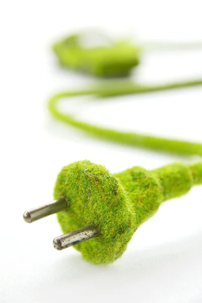 Eco electric plug — Stock Photo, Image