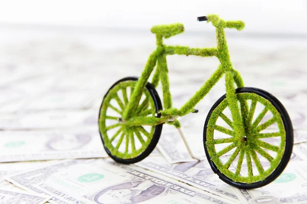 Conceito de ícone de bicicleta Eco — Fotografia de Stock