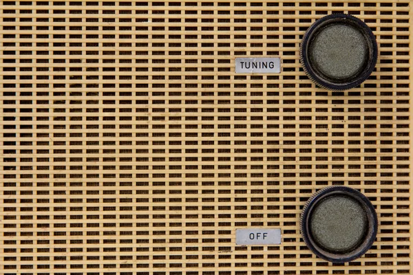 老式收音机旋钮 — 图库照片
