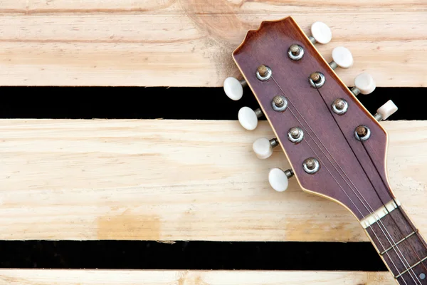 Mandolin headstock background — Stock Photo, Image