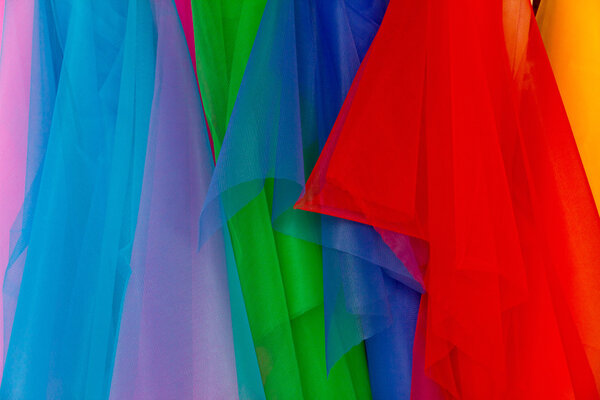 Colourful chiffon background