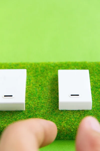 Green switch — Stock Photo, Image