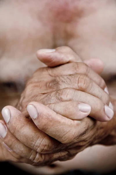 Old man hand — Stock Photo, Image