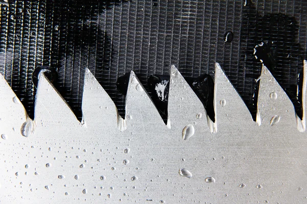 An icecarver cuts a blocks — Stock Photo, Image