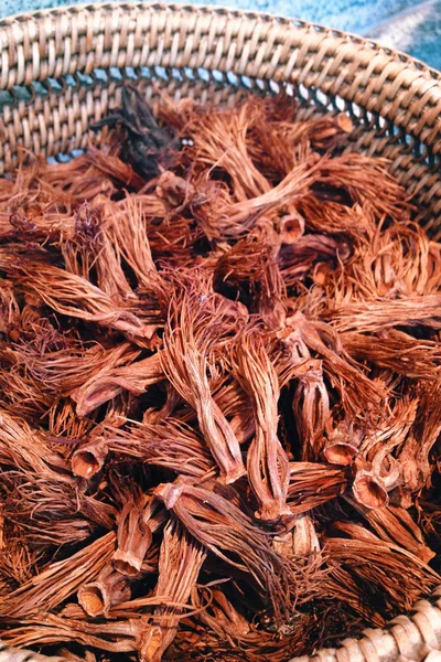 Red cotton tree flowers dried — Stock Photo, Image