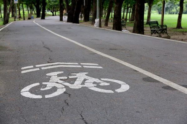 自転車レーン — ストック写真
