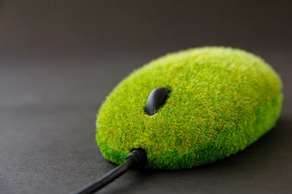 Green computer mouse — Stock Photo, Image