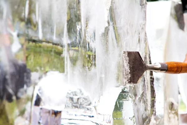 Ice Sculpture Carving — Stock Photo, Image