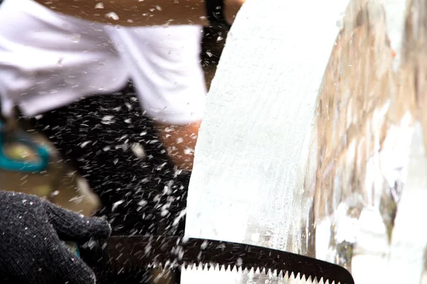 Ice Sculpture Carving — Stock Photo, Image