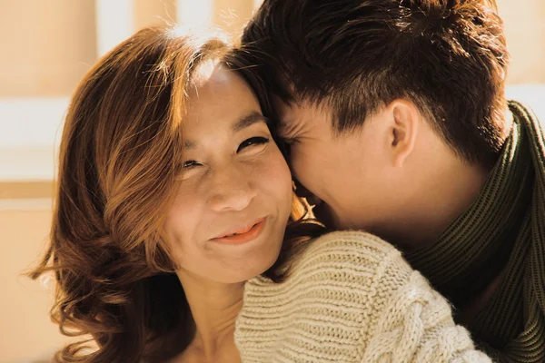 Dating young couple in love outdoor — Stock Photo, Image