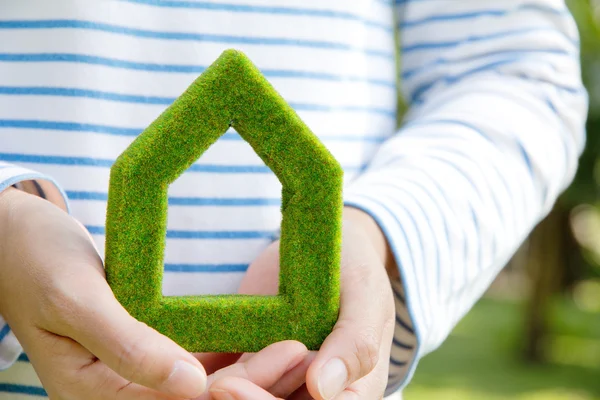 Green house icon — Stock Photo, Image