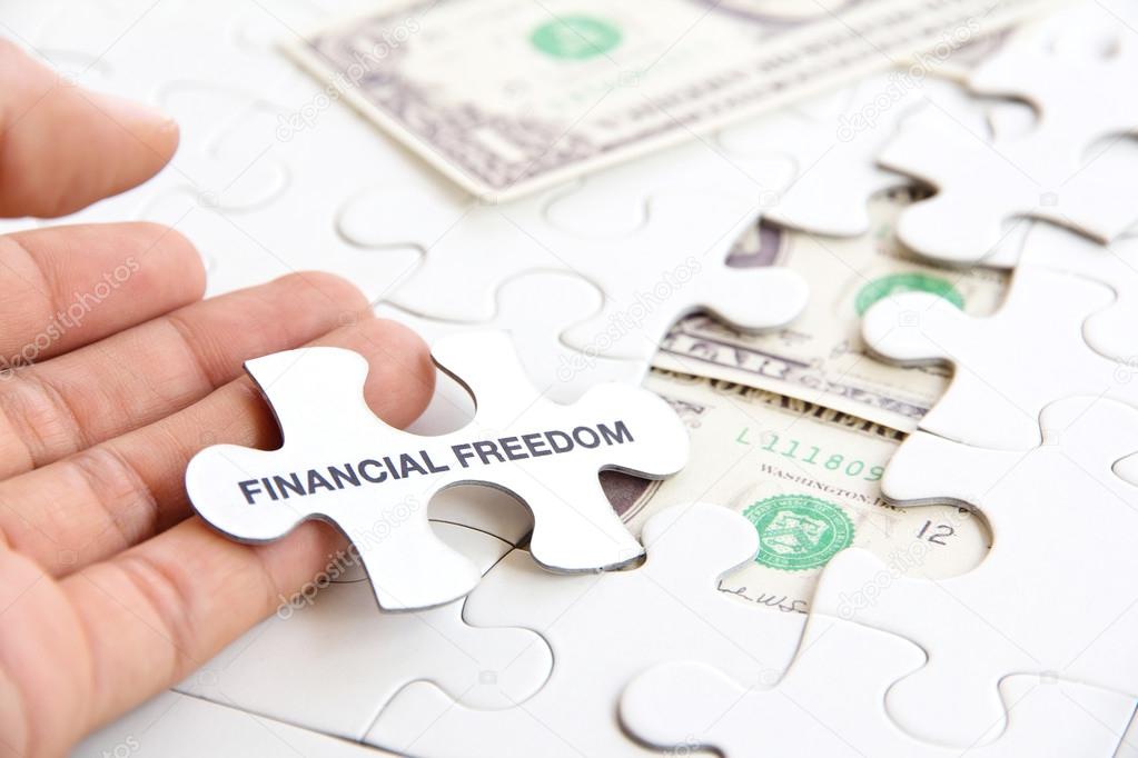 Financial freedom concept