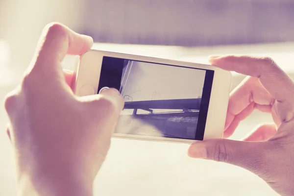 Woman Using a Smart Phone — Stock Photo, Image