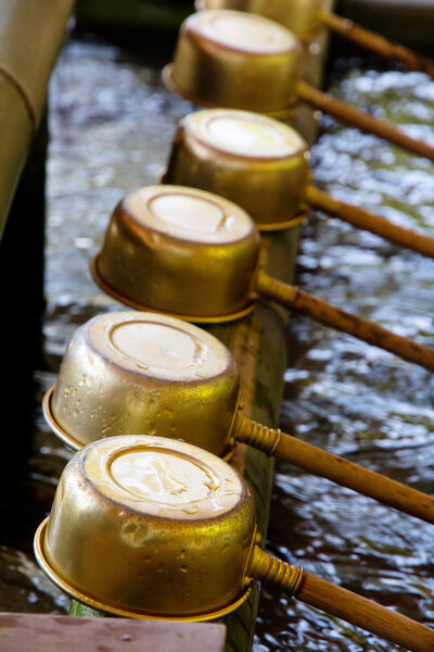 Shinto Shrine Purification Ladles