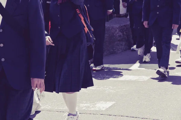 Japanese student group — Stock Photo, Image