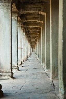 Antik koridor angkor wat Kamboçya