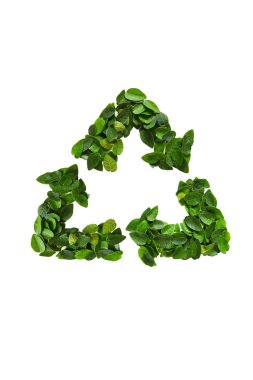 yeşil geri dönüşüm sembolü