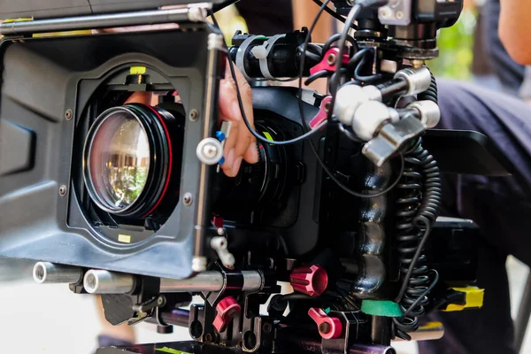 Camera Film Set Scenes Background Film Crew Production — Foto Stock