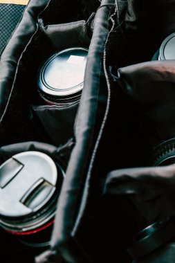 Profesyonel dijital video kamera ekipmanlarını kapat