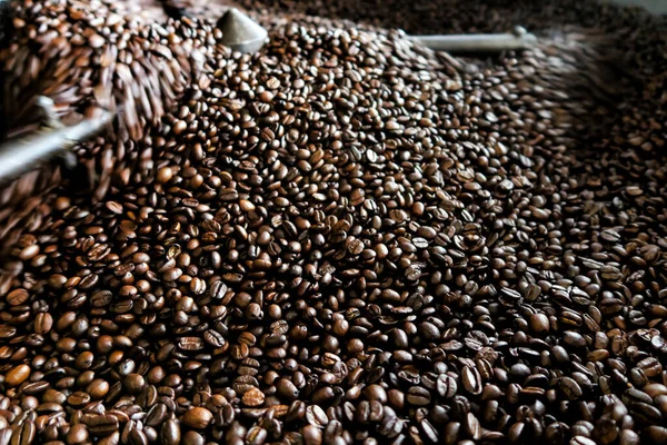 Wizerunek Procesu Prażenia Kawy — Zdjęcie stockowe