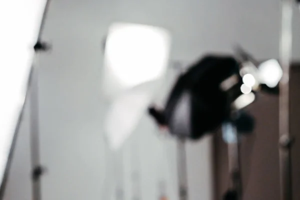 Abstract Blurred Background Studio Lighting Equipment Set Scenes — Stock Photo, Image