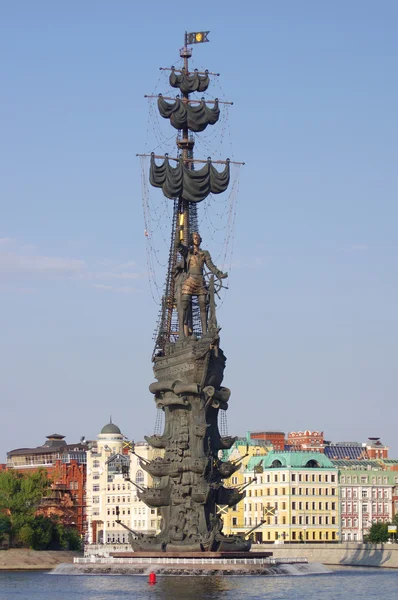 Peter det stora monumentet i Moskva, Ryssland — Stockfoto