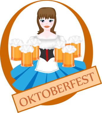 oktoberfest bira ile kız