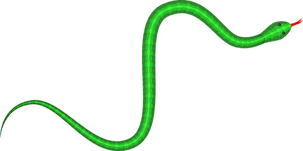 Ilustración de serpiente verde para el año 2013 — Archivo Imágenes Vectoriales