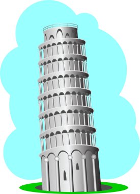 Pisa Kulesi, vektör