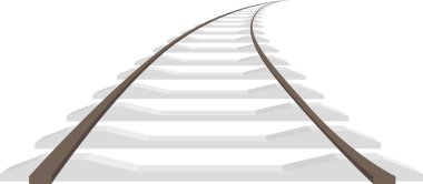 Long rails isolated clipart