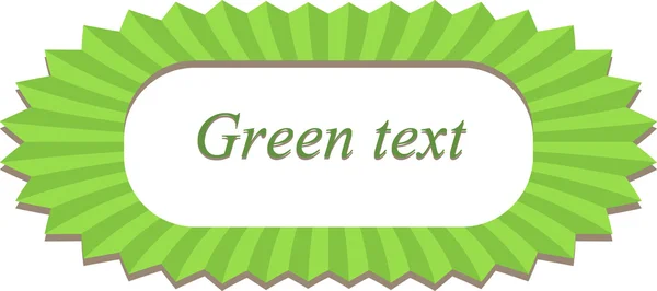 Green banner — Stock Vector