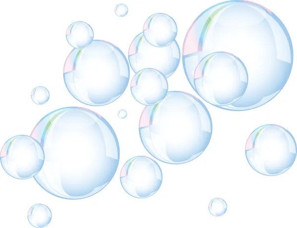 Group of vector bubbles isolated — Stock Vector