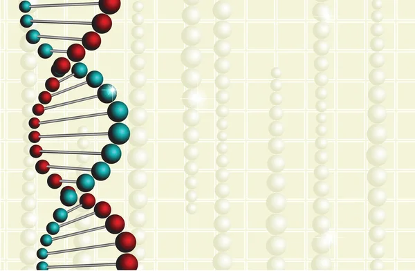 Sfondo medico con DNA — Vettoriale Stock