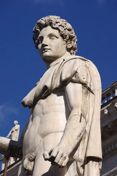 Statue in campidoglio, rom, italien. — Stockfoto