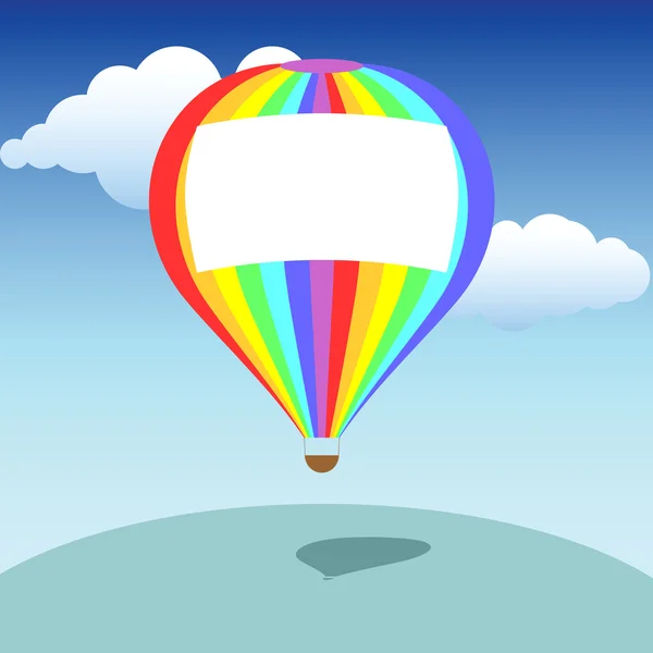 Πολύχρωμο baloon με μια θέση για το κείμενο — Διανυσματικό Αρχείο