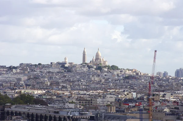 Cadde hill Paris manzarası — Stok fotoğraf