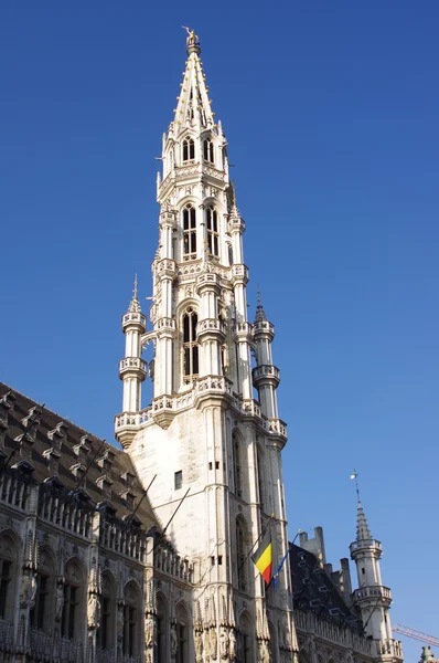 A torre da Câmara Municipal de Bruxelas — Fotografia de Stock