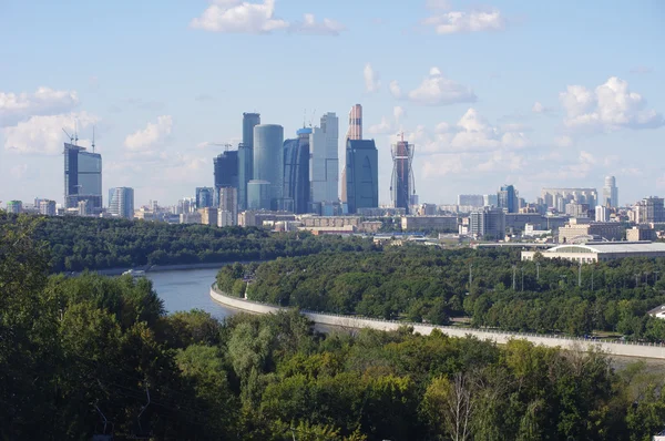 View to the Moscow-city business center — Stock Photo, Image