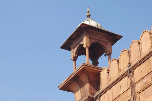 Visa av jama masjid minaret (detalj). — Stockfoto