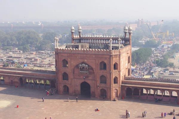 Pohled na jama masjid, Nové Dillí, Indie — Stock fotografie