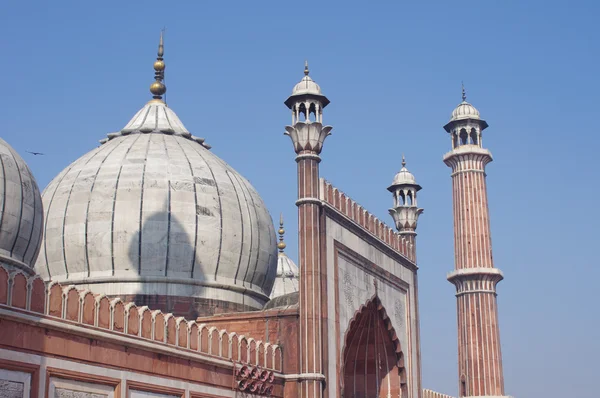 Görünüm jama Mescidi Camii Delhi, Hindistan