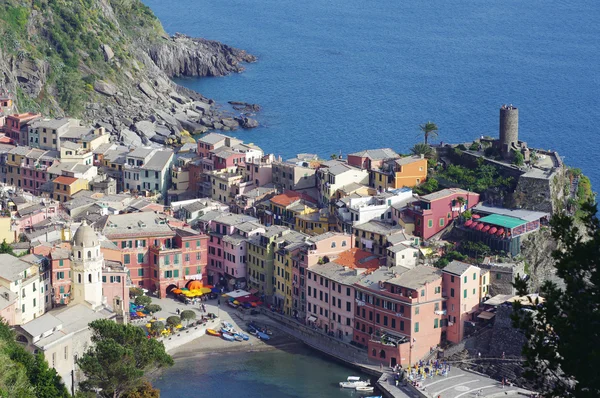 Vernazza från toppen — Stockfoto