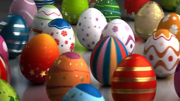 Easter Eggs Dancing — Stock Video