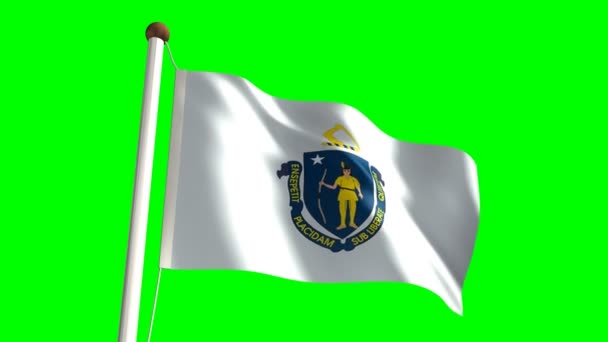 Flaga Massachusetts — Wideo stockowe